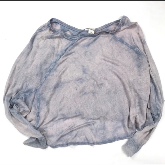 Free People Nashville Tee Linen Blend Ombre 58 - Picture 4 of 6